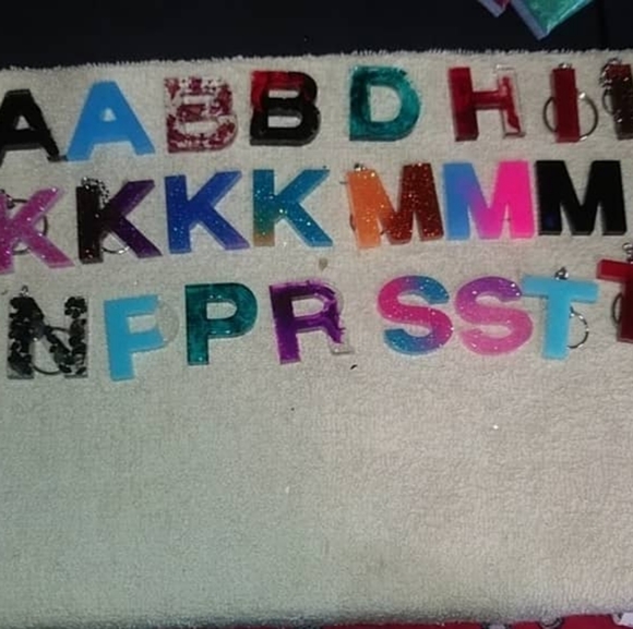Handmade Letter Keychains - Picture 1 of 1